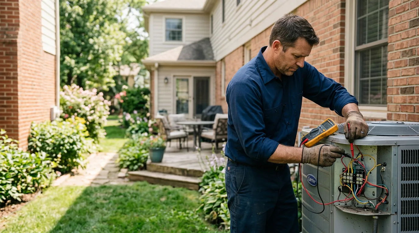HVAC technician working near Orchard, TX